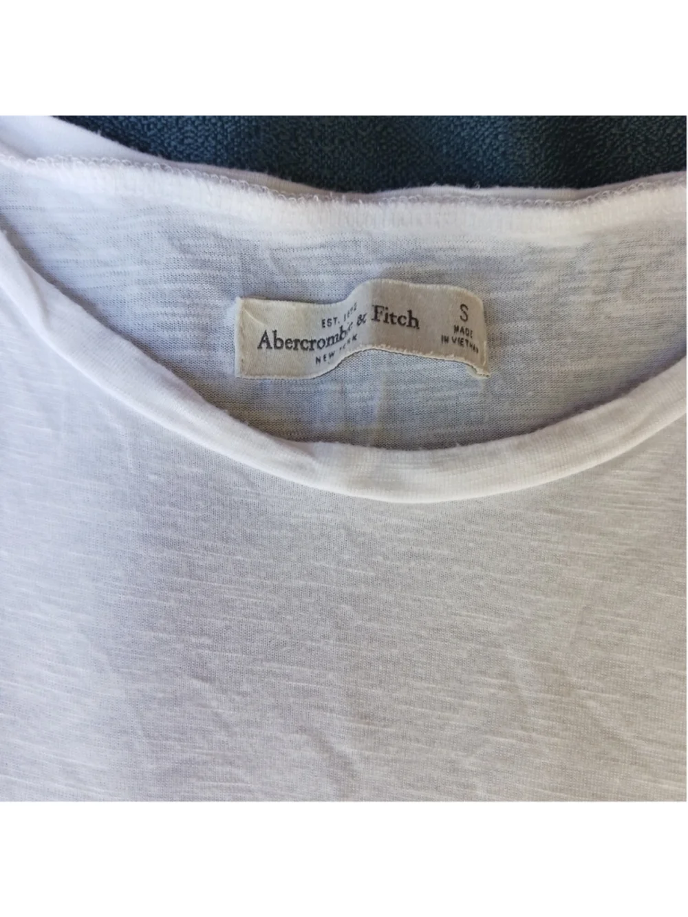Vintage Abercrombie & Fitch Never Sleep Women's S Tank Top White Relaxed Fit